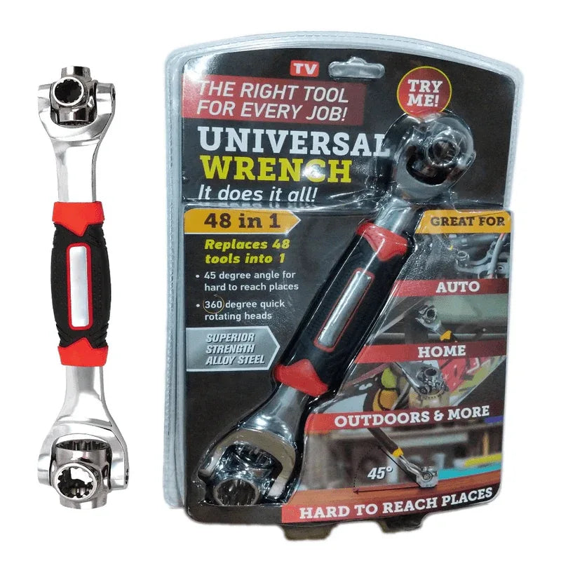 48 in 1 tiger wrench tool socket works with spline bolts - Prozone