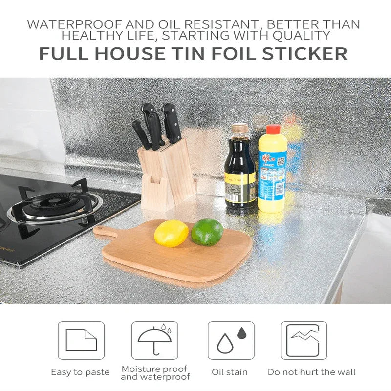 Kitchen oil-proof waterproof aluminum stickers - Prozone