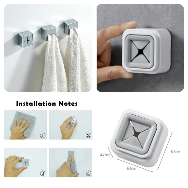 Set of 3 punch free towel plug holder - Prozone
