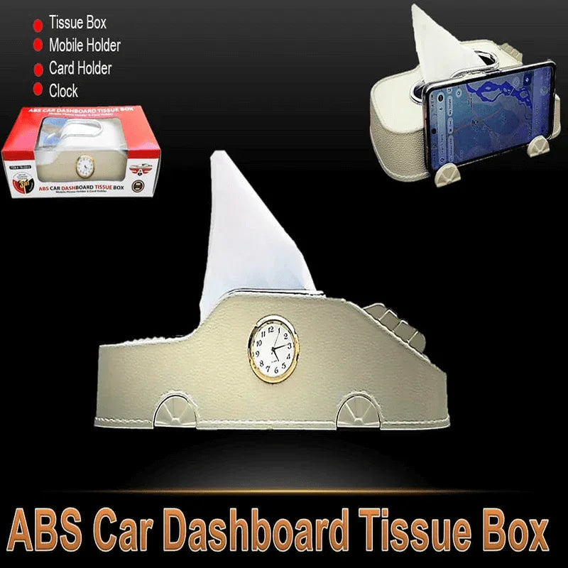3-in-1 nonskid dashboard tissue box mobile holder card holder - Prozone