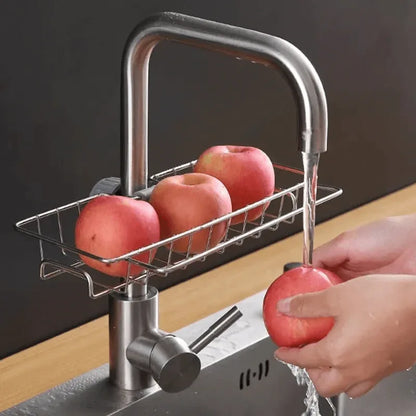 Faucet caddy shelf draining kitchen organizer rack - Prozone