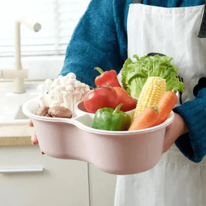 4 compartments wash basin vegetable basket - Prozone