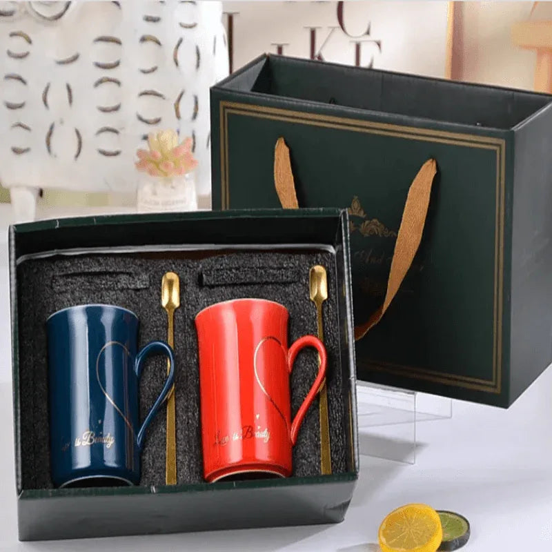 Love sign ceramic couple mug set - Prozone