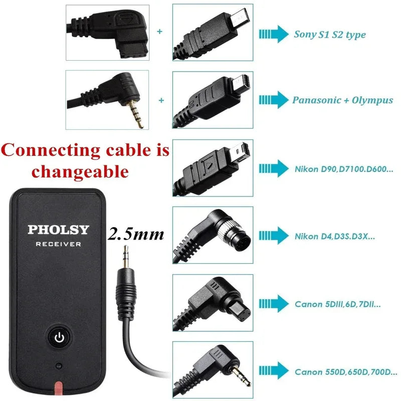 Pholsy wireless shutter remote control with digital timer - Prozone