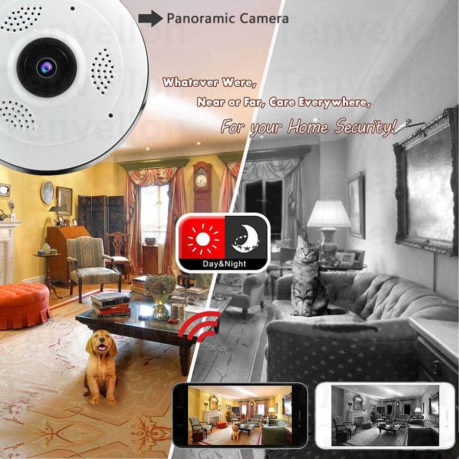 Prozone Camera 360-Degree-Wi-fi-IP-Camera-FishEye-HD-960P-1-3MP-Smart-Panoramic-IPC ...