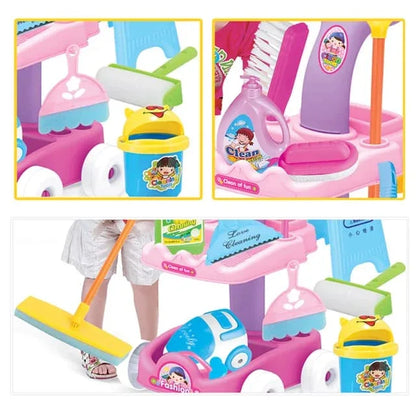 Kids cleaning trolley vacuum cleaner set - Prozone