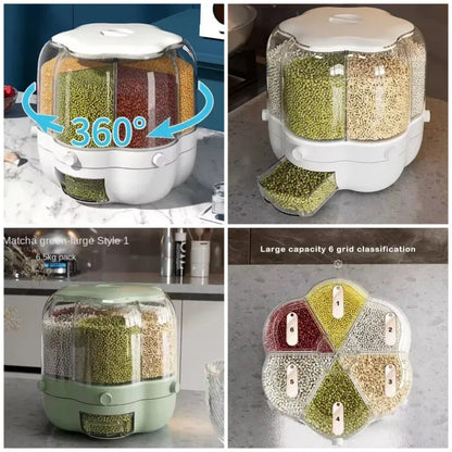 10Kg Rotating Flower Shape cereal dispenser - Prozone