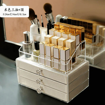 Acrylic jewelry box with 3 velvet drawers - Prozone