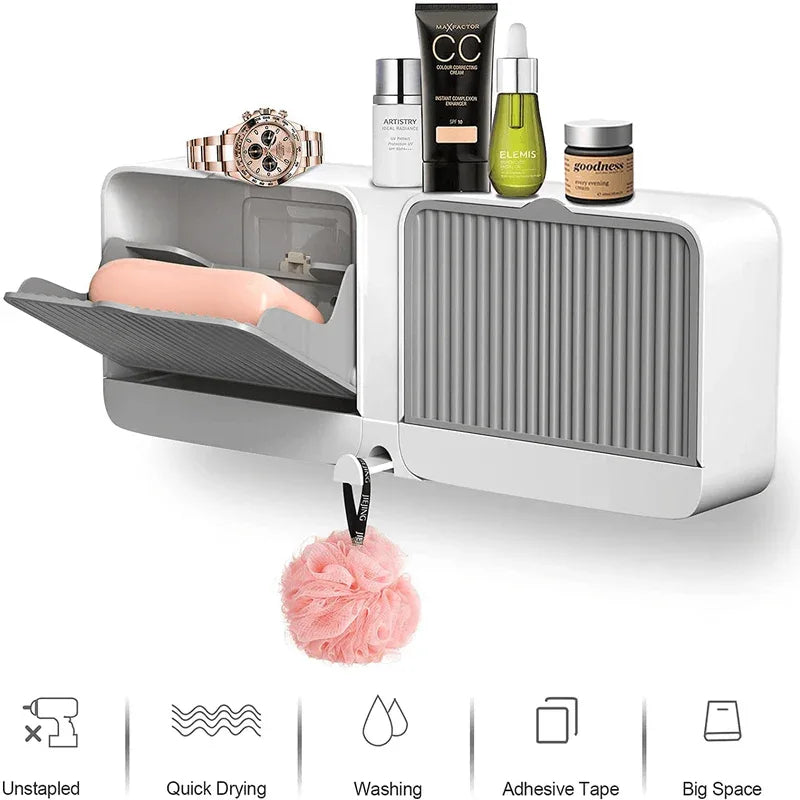 Wall mounted double sided soap box - Prozone