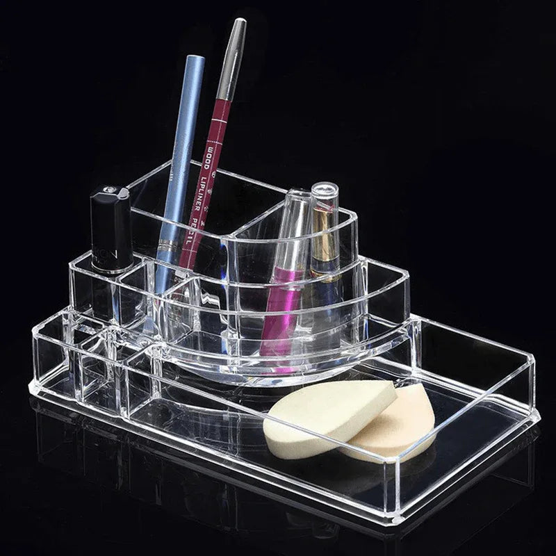 Corner acrylic multi compartment makeup organizer - Prozone