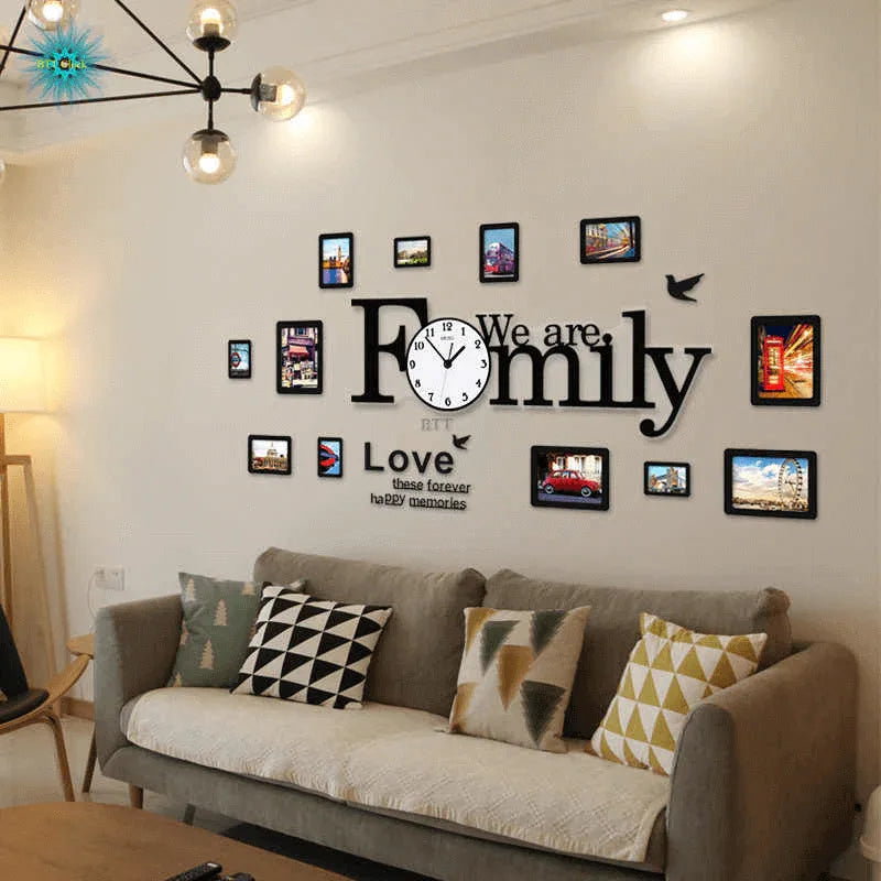 Large modern design wall clock for living room - Prozone