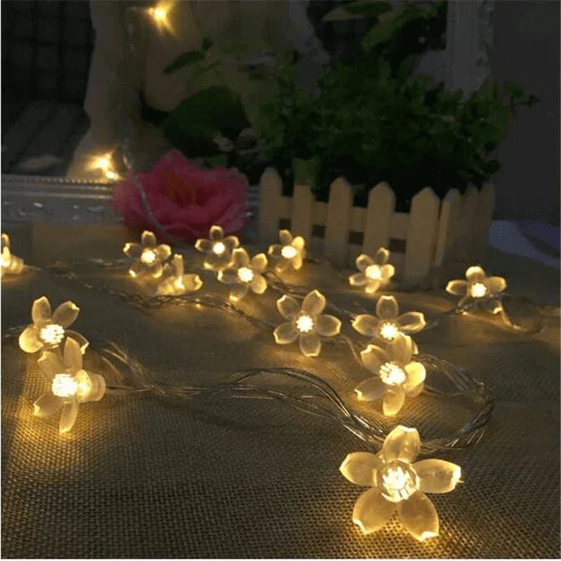 Cherry sakura blossom flower string lights - Prozone
