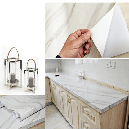 Marble mural pvc waterproof vinyl self-adhesive stickers - Prozone