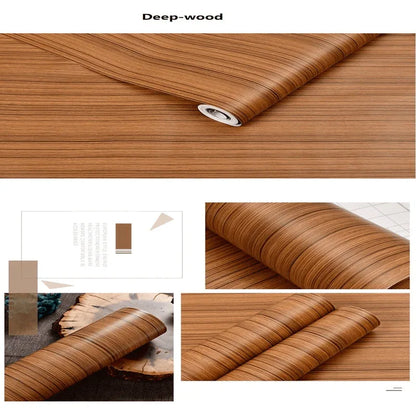 Waterproof deep wood vinyl wallpaper roll - Prozone