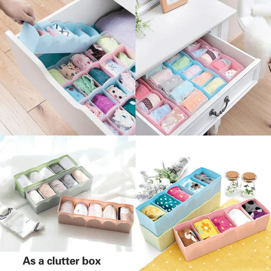 5 compartment underwear storage drawer organizer - Prozone