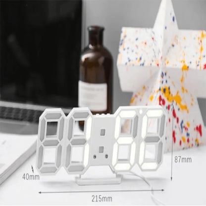 3d led electronic watch table modern digital alarm clocks - Prozone