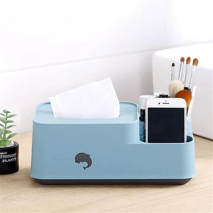 Creative multifunctional tissue box desktop storage box - Prozone