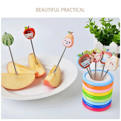 8pcs/set mini cartoon fruit fork - Prozone