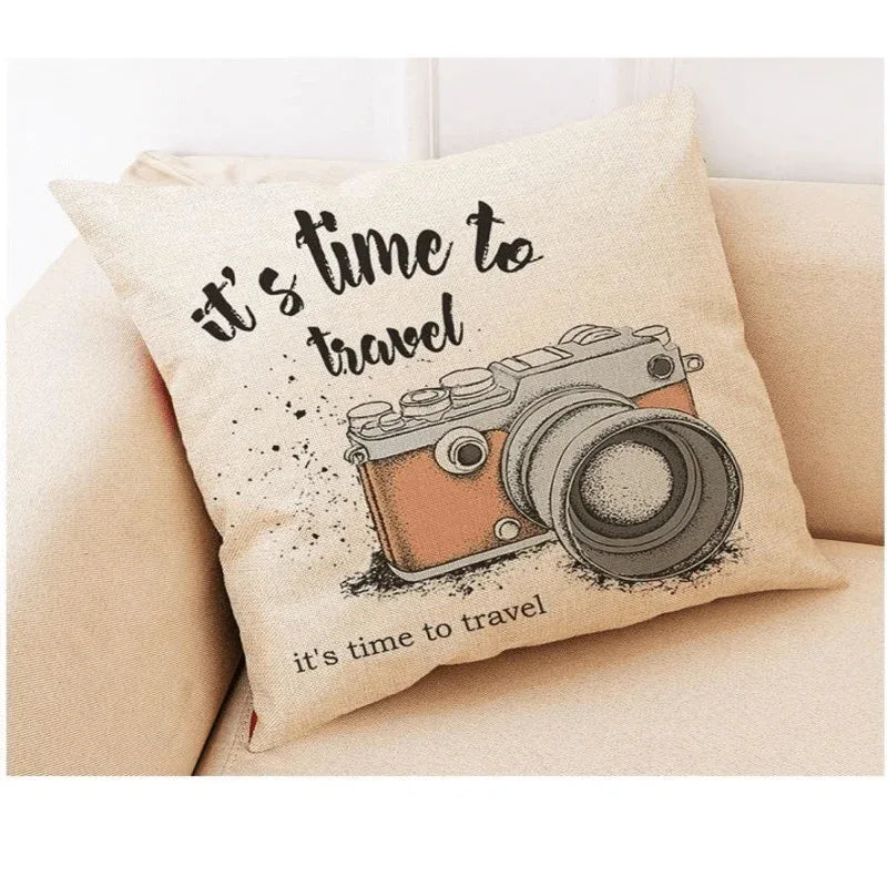 Cushion cover travel theme - Prozone