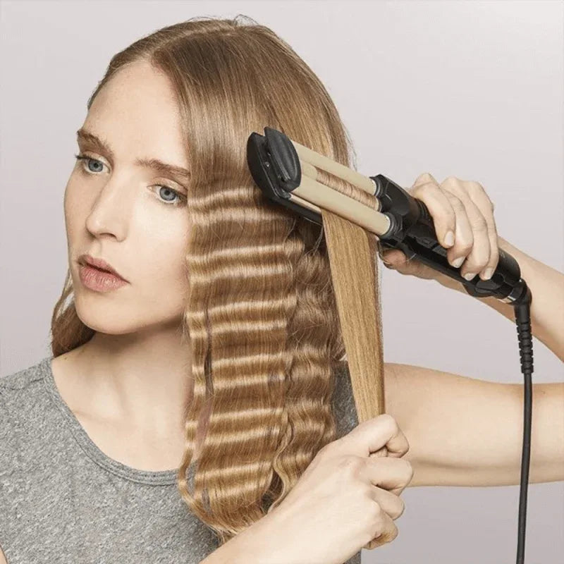 Kemei professional hair curler with 3 barrels - Prozone