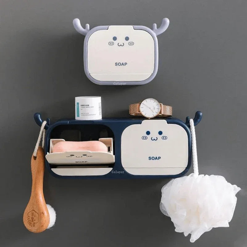 Flip-top cartoon antler soap box - Prozone