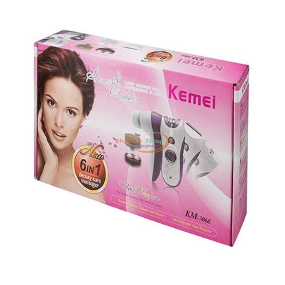 Kemei km-3066 6 in 1 rechargeable epilator - Prozone