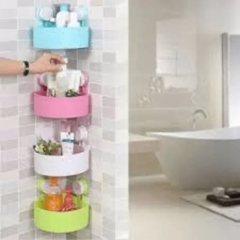 Triangle bath & kitchen corner storage shelf with suction cup 2pc - Prozone