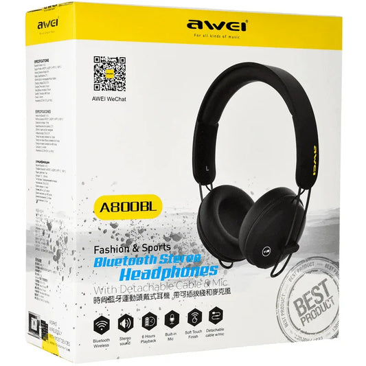 Awei a800bl bluetooth headphones headset - Prozone