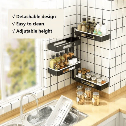 3 tier wall mounted rotating spice rack - Prozone