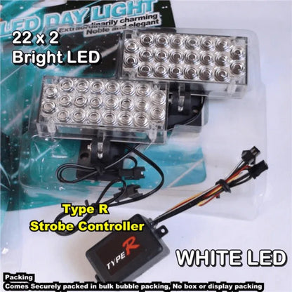 Type r led day light car day driving light head fog lamp - Prozone