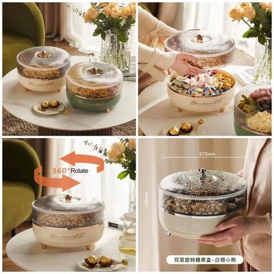 360 Rotating Candy Nut Storage Plate - Prozone