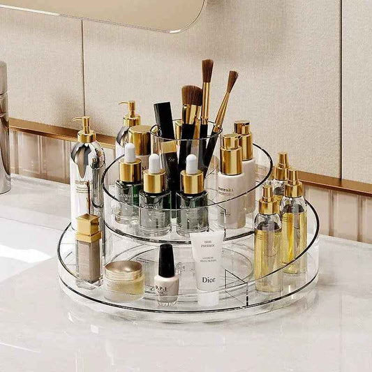 360° Rotating Acrylic Makeup Organizer - Prozone