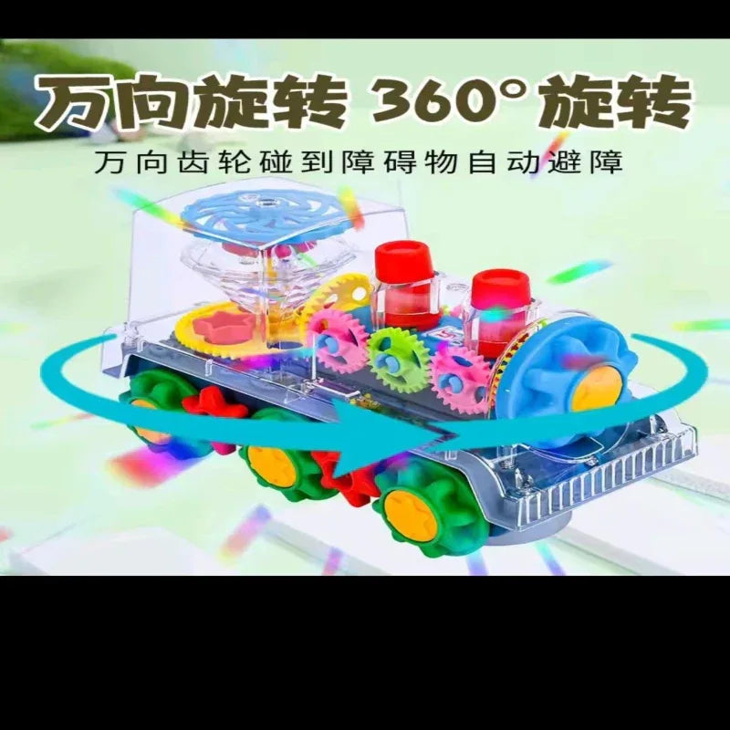 BATTERY OPERATED GEAR TRAIN WITH LIGHT SOUND - Prozone
