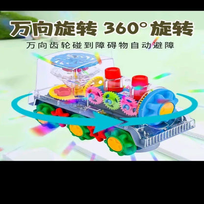 BATTERY OPERATED GEAR TRAIN WITH LIGHT SOUND - Prozone