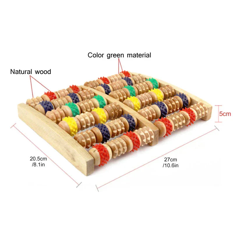 Traditional Wooden Roller Foot Massager - Prozone