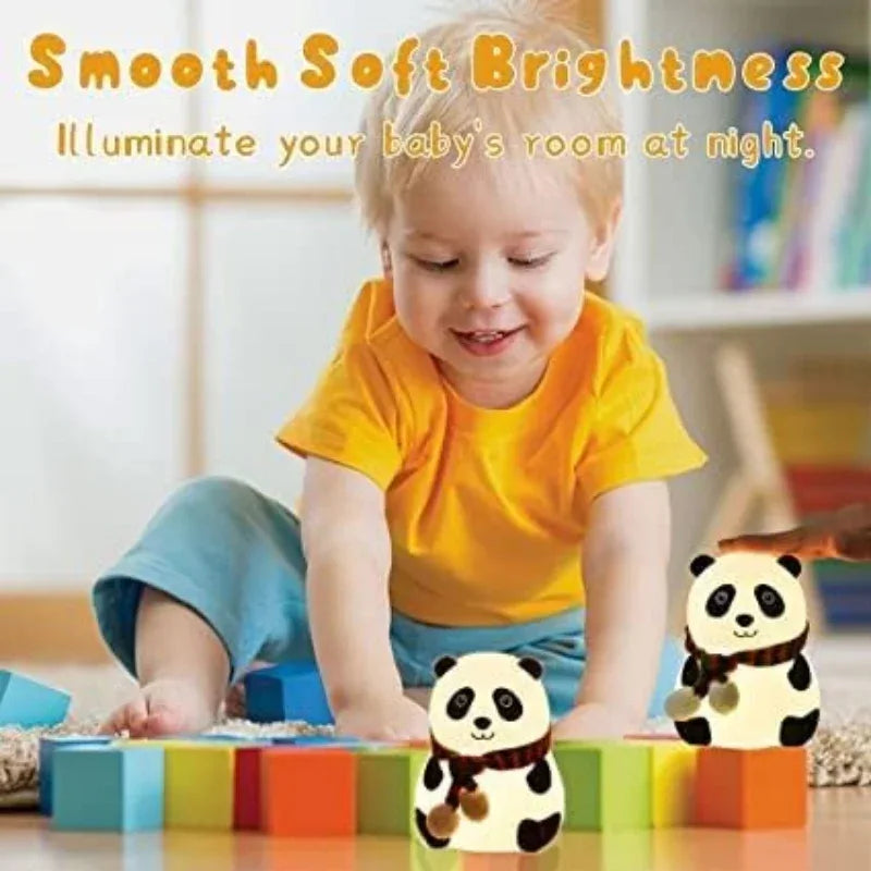 Cute Panda Silicon Night Light Lamp - Prozone