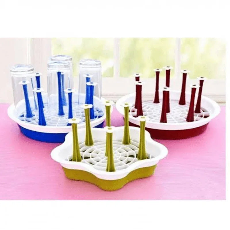 Glass cup holder drying rack stand for kitchen storage - Prozone
