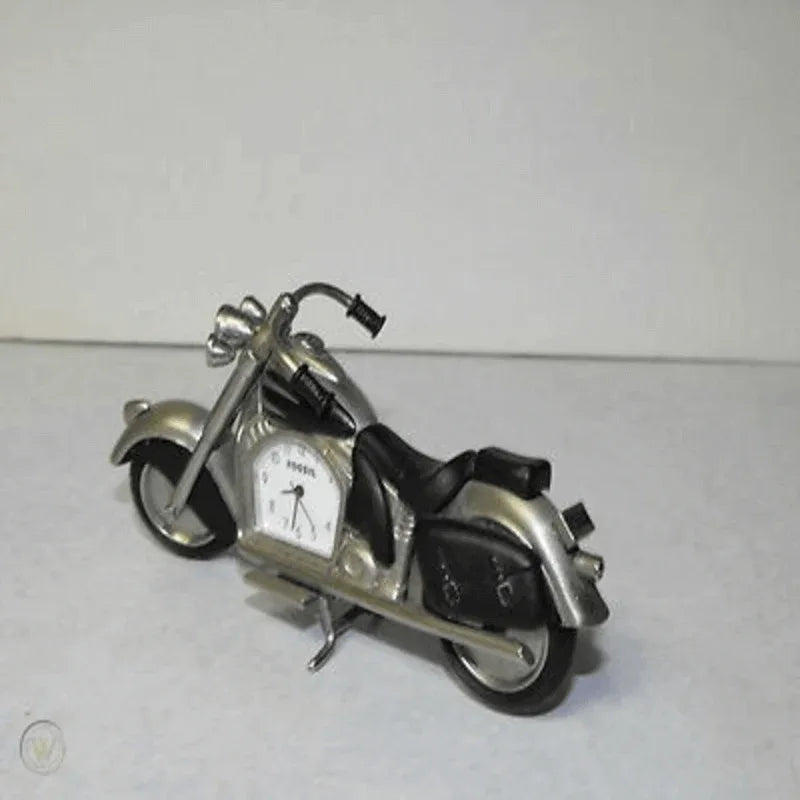 Fossil brand antique harley bike clock- metal black - Prozone