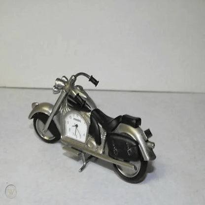 Fossil brand antique harley bike clock- metal black - Prozone