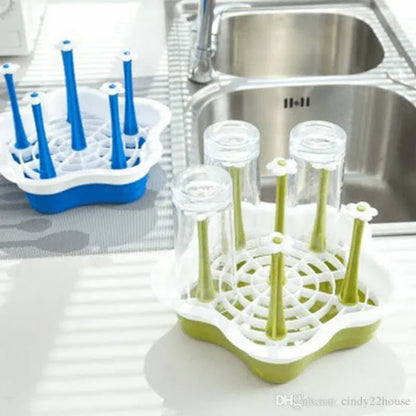 Glass cup holder drying rack stand for kitchen storage - Prozone