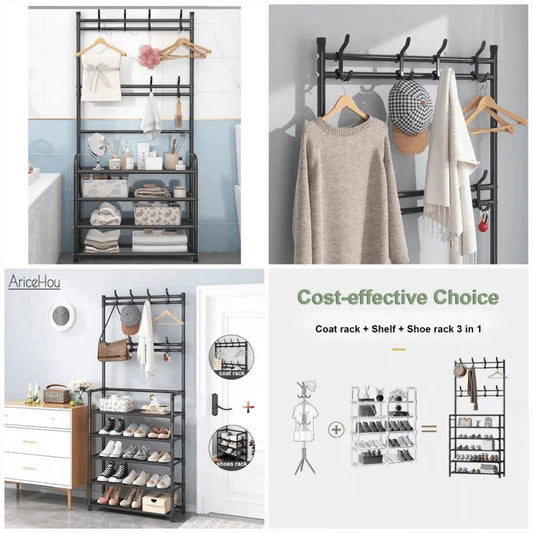 Stainless steel 5 layer shoe storage organizer rack - Prozone