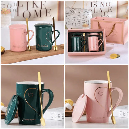 Love sign ceramic couple mug set - Prozone