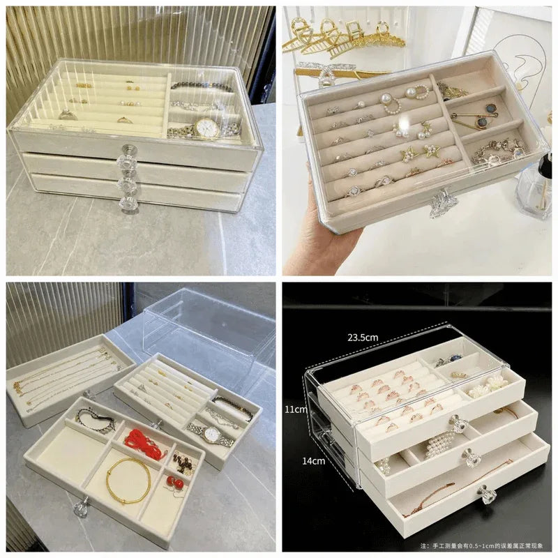Acrylic 3 drawer jewelry organizer - Prozone