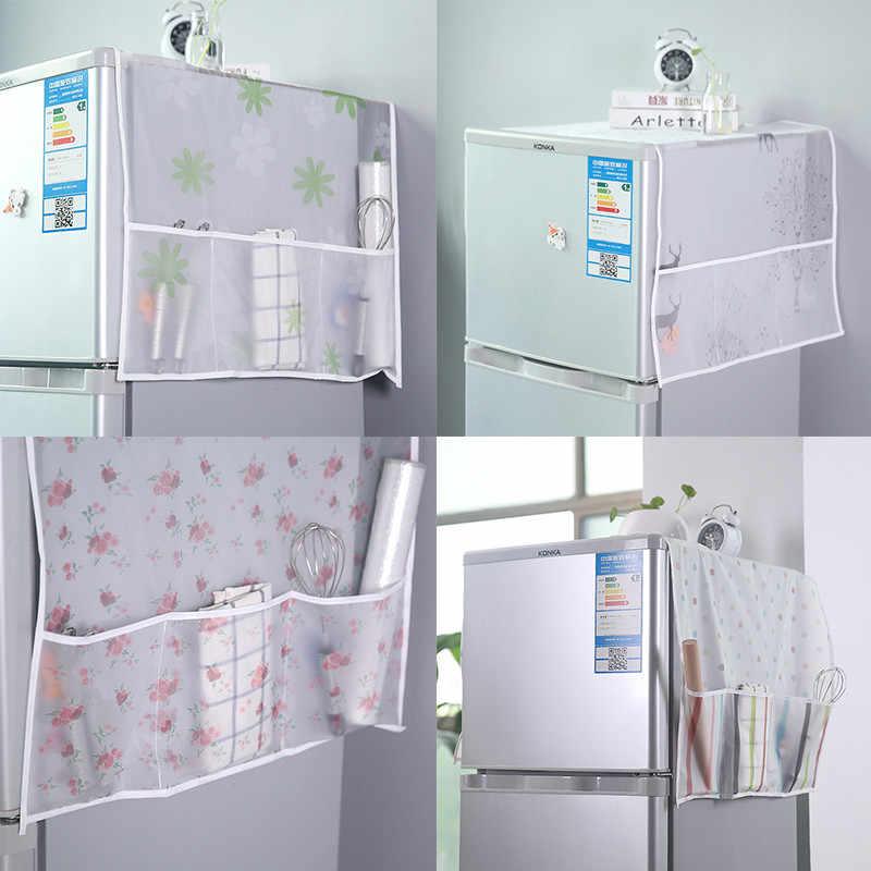 Refrigerator printed fridge cover with 6 pockets organizer - Prozone