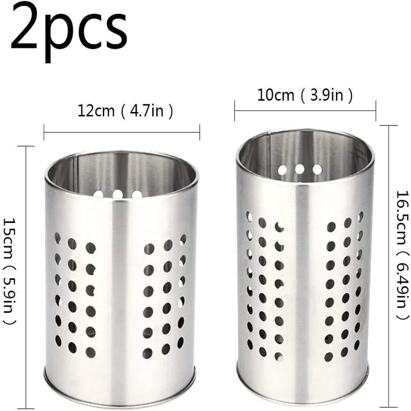 2 pcs kitchen stainless steel cooking utensil holder - Prozone