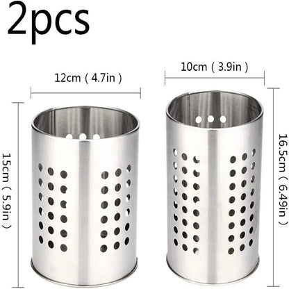 2 pcs kitchen stainless steel cooking utensil holder - Prozone
