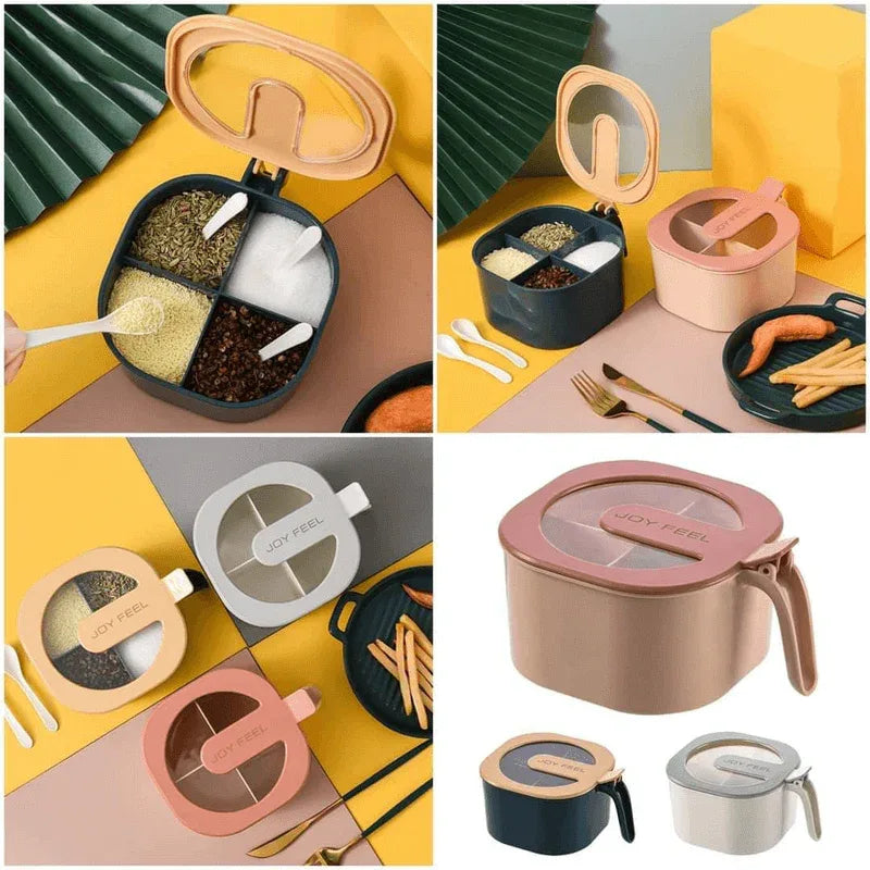 Seasoning four compartment storage box - Prozone