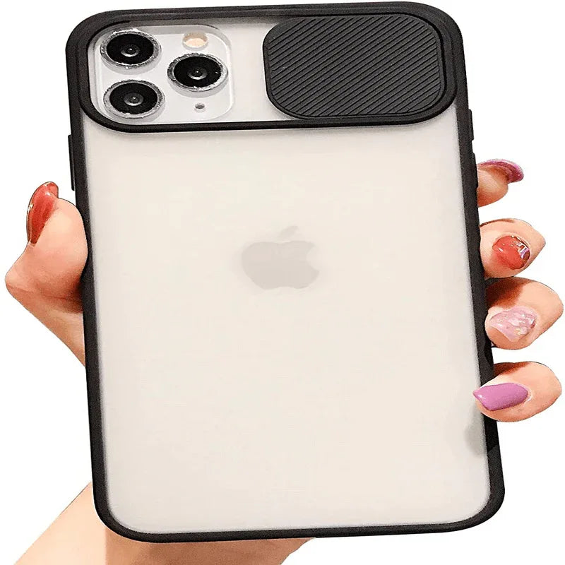 New thin slide camera lens protection phone case for iphone - Prozone