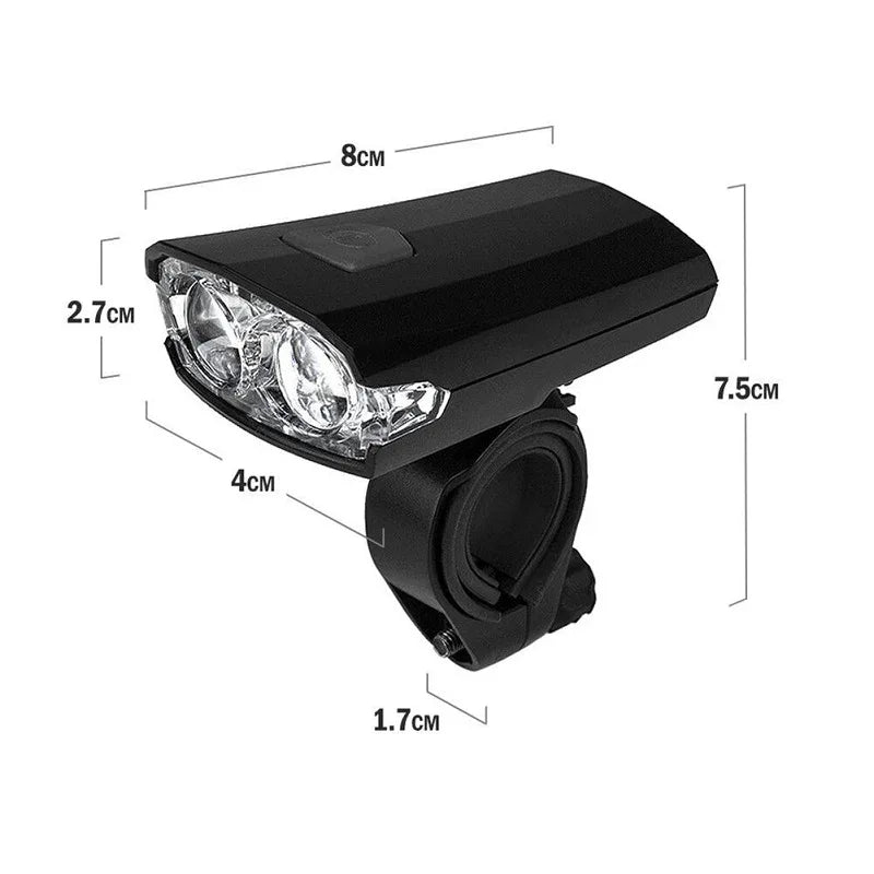 Waterproof super bright bicycle 2 led front light - Prozone