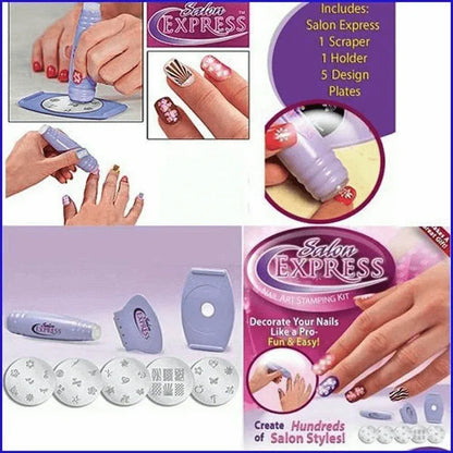 Professional salon express nails art diy stamping - Prozone